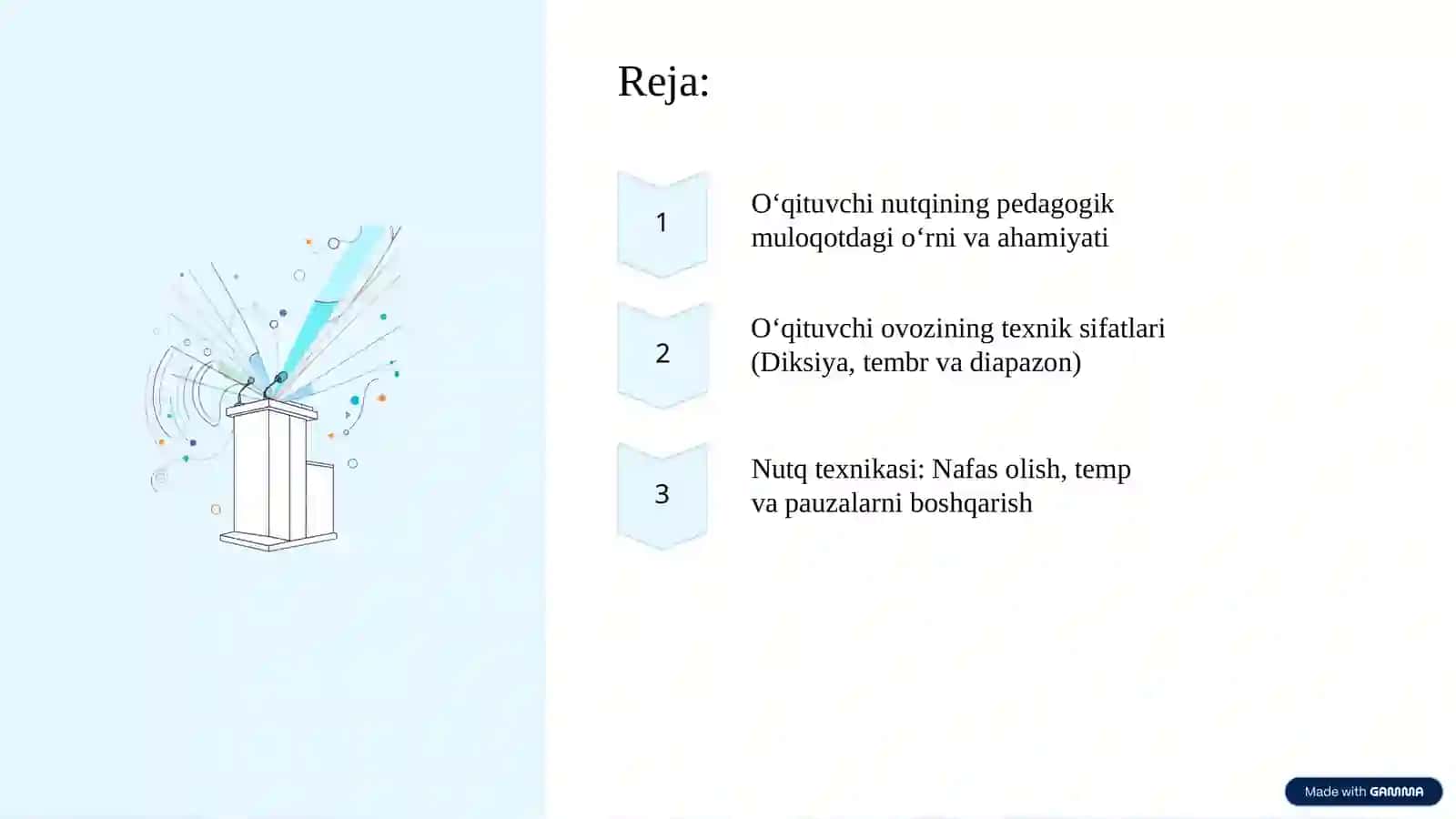 Ovozni ishlatish va o‘qituvchi ovozining o‘ziga xos xususiyatlari. 2