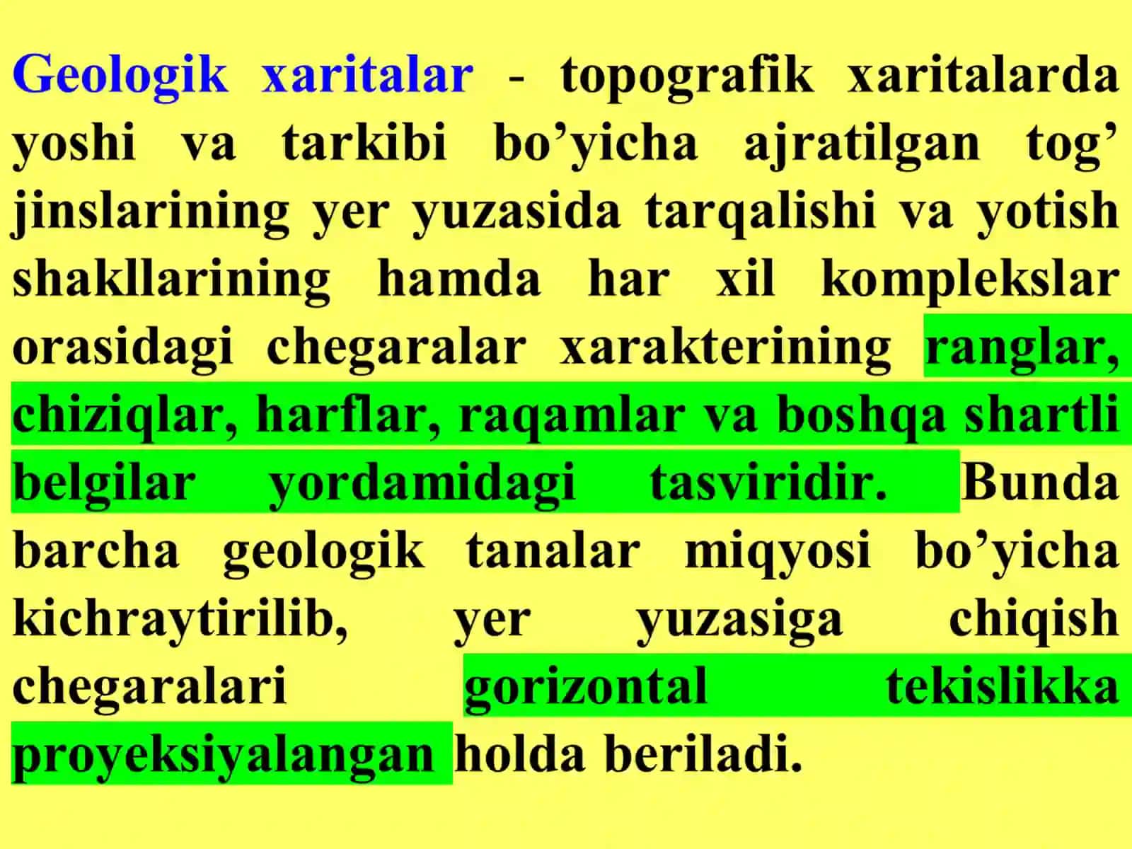 Geologik xaritalar 2
