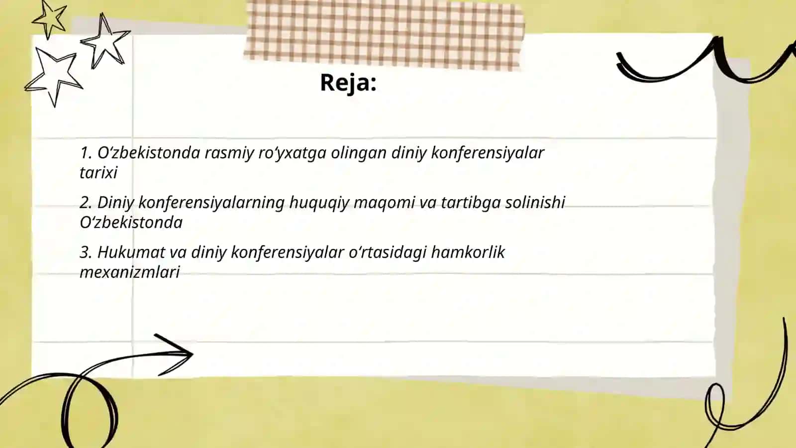 Oʻzbekistonda faoliyat yurituvchi diniy konferensiyalar 2