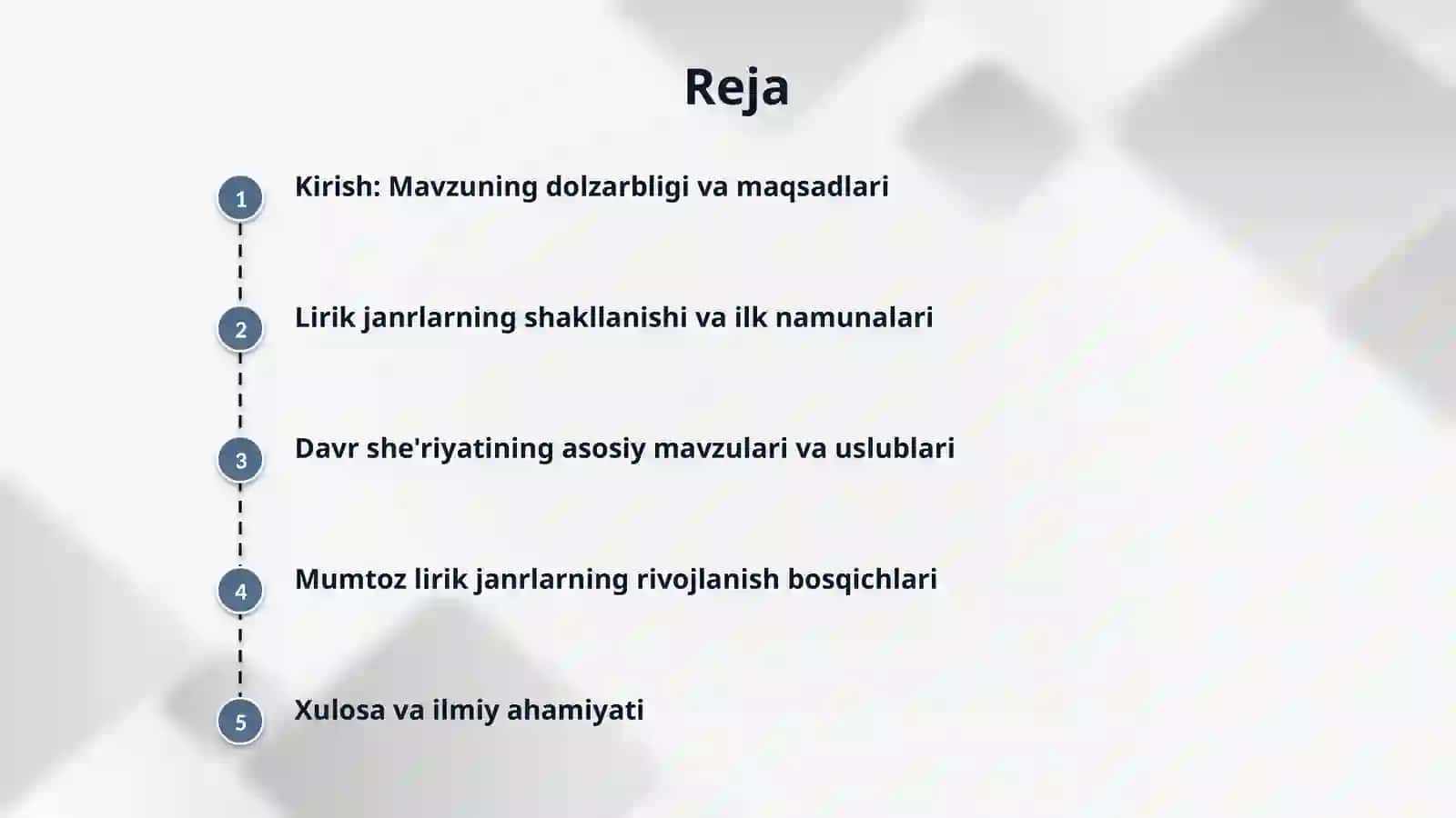 XIV-XV asrlar o'zbek adabiyotida lirik janrlar taraqqiyoti 2
