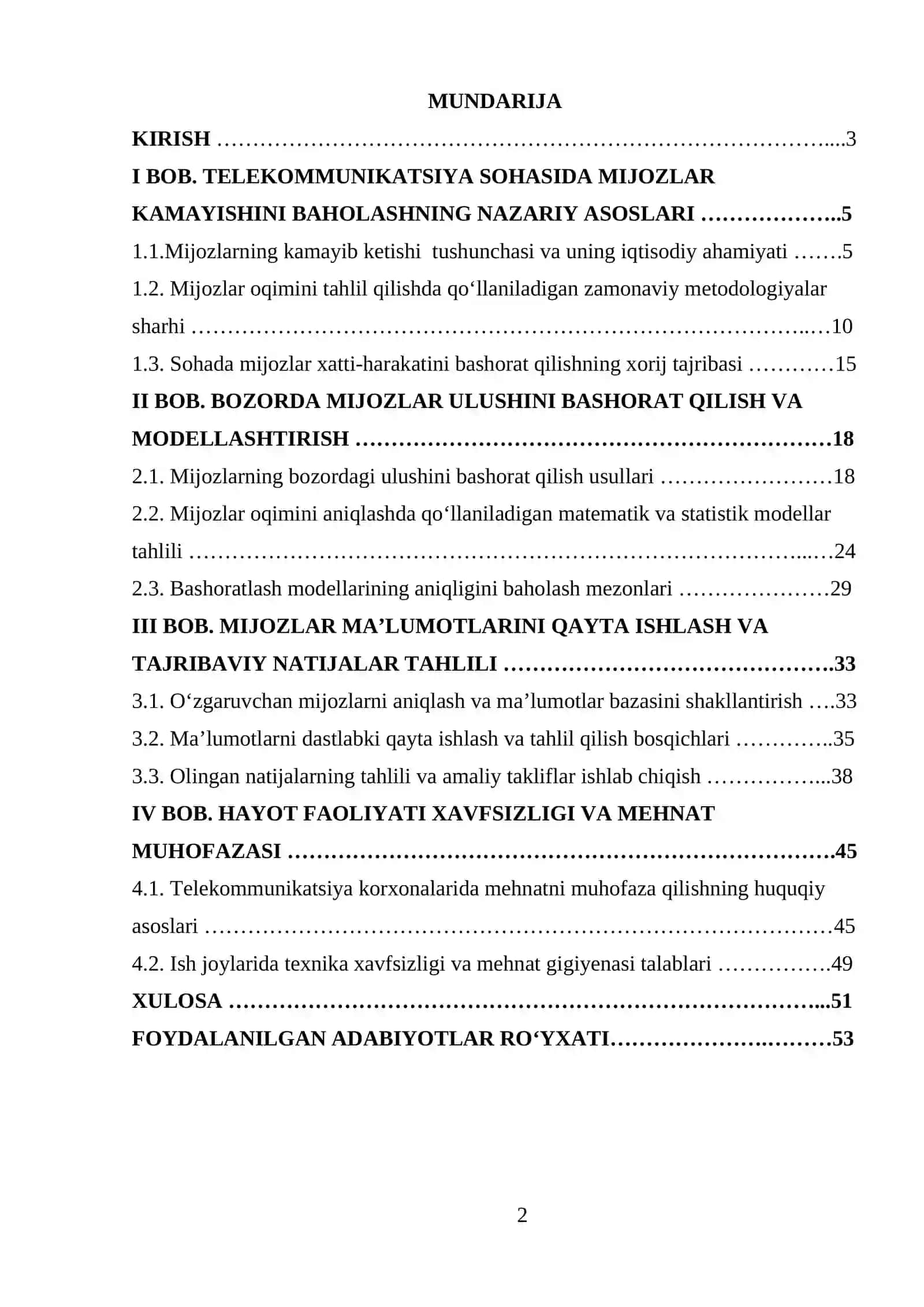 TELEKOMMUNIKATSIYA SOHASIDA MIJOZLARNING KAMAYIB KETISHINI TAHLIL QILISH 2