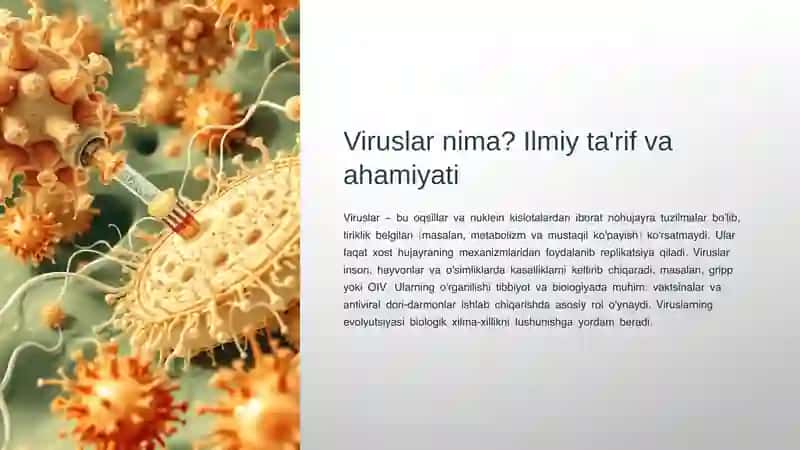 Viruslar. Umumiy tuzilishi va farqlari 2