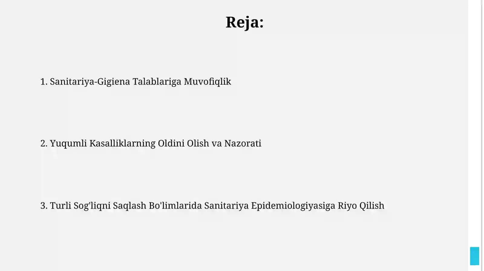 Turli sog‘liqni saqlash bo‘limlarida sanitariya epidemiologiyaga rioya qilish 2