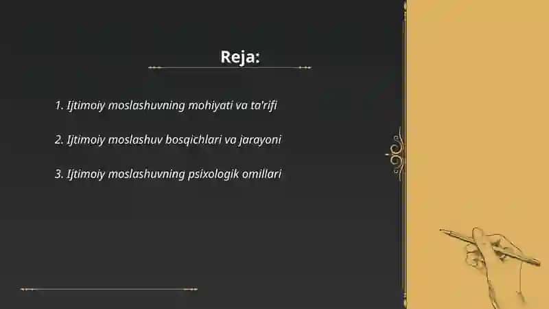Ijtimoiy moslashuv 2