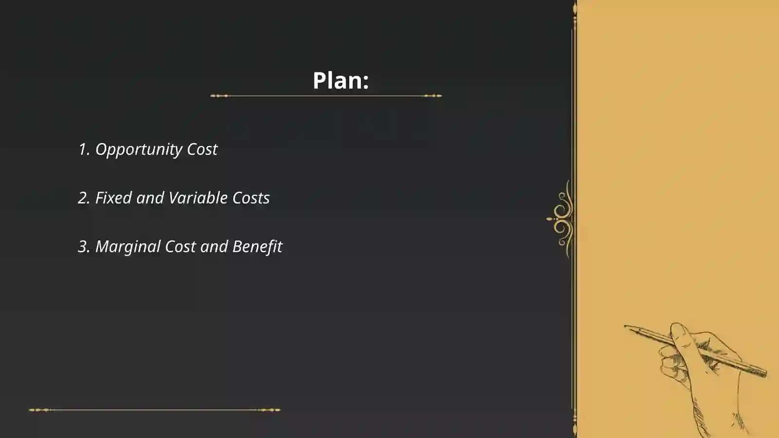Economic costs and benefits 2