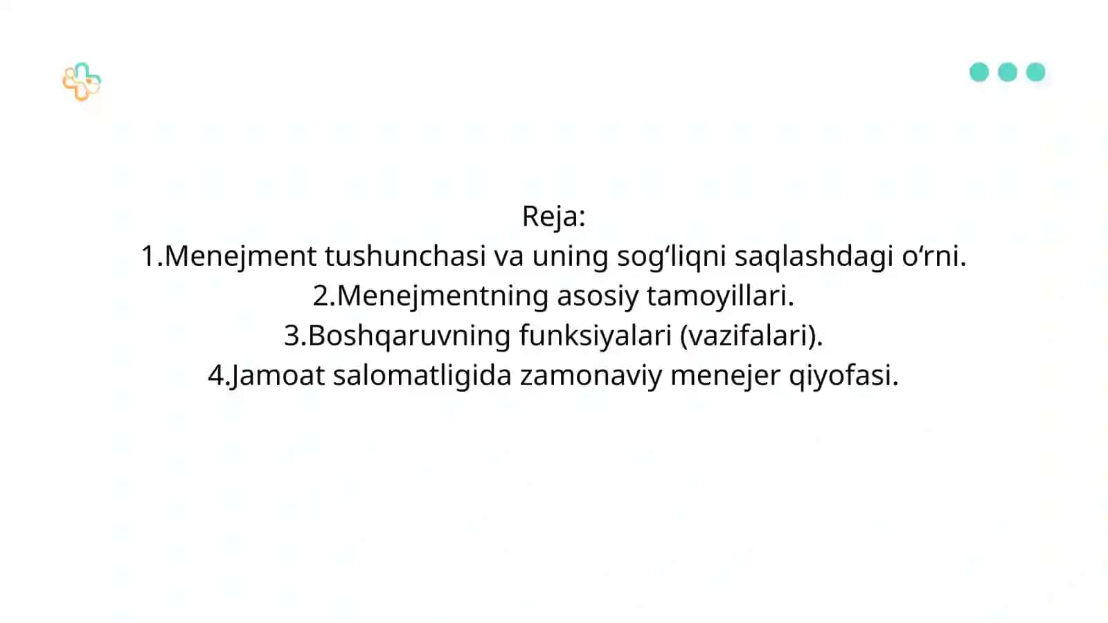 Menejmentning mohiyati va vazifalari 2