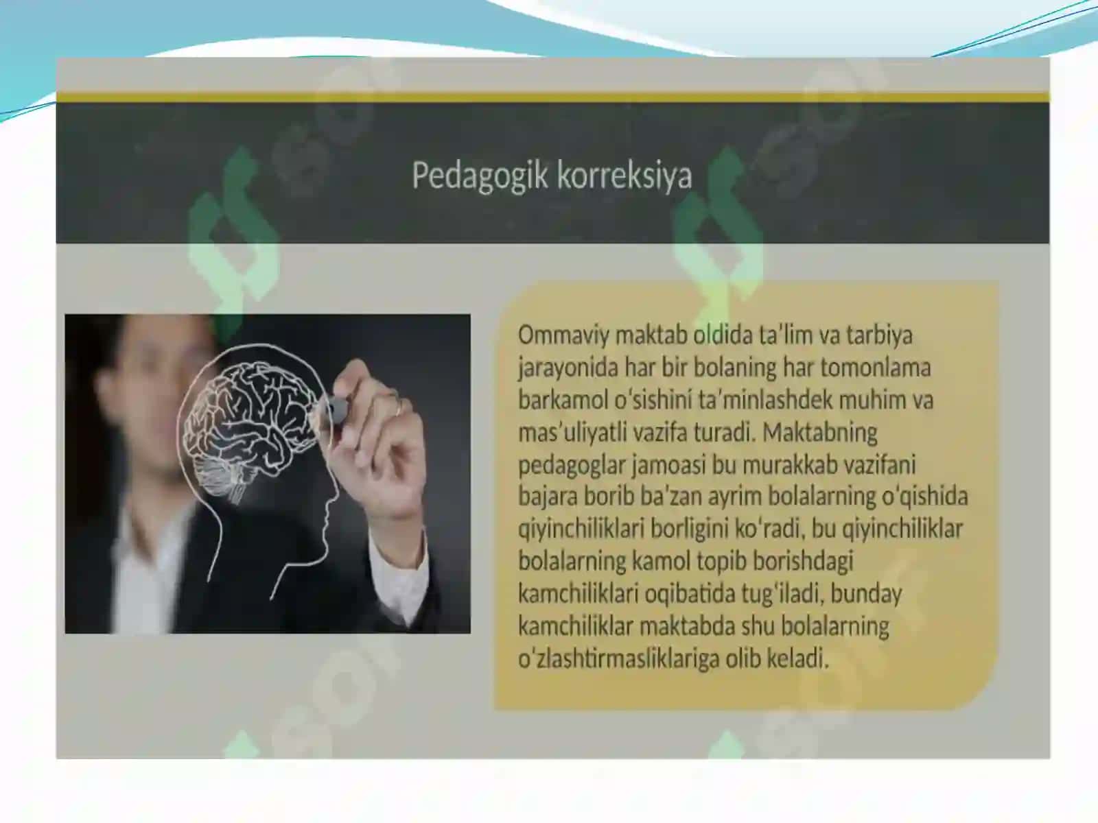 Pedagogik korreksiya texnologiyalari va ularni samarali tashkil etishning shart-sharoitlari 2