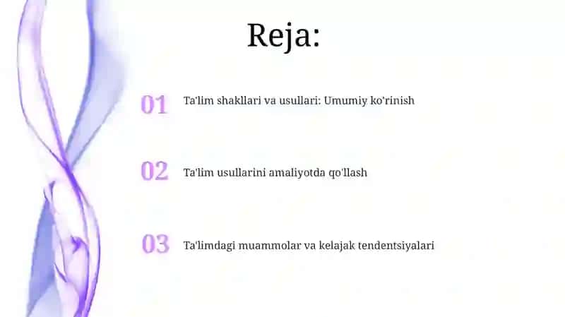 Ta'lim shakllari va metodlarning amaliyotda qo'llanilishi 2