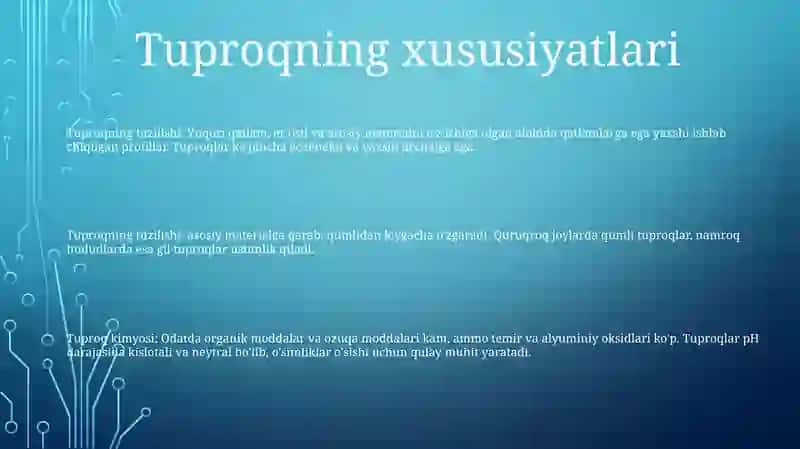 Savanna Va Siyrak Órmon Tuproqlari 2