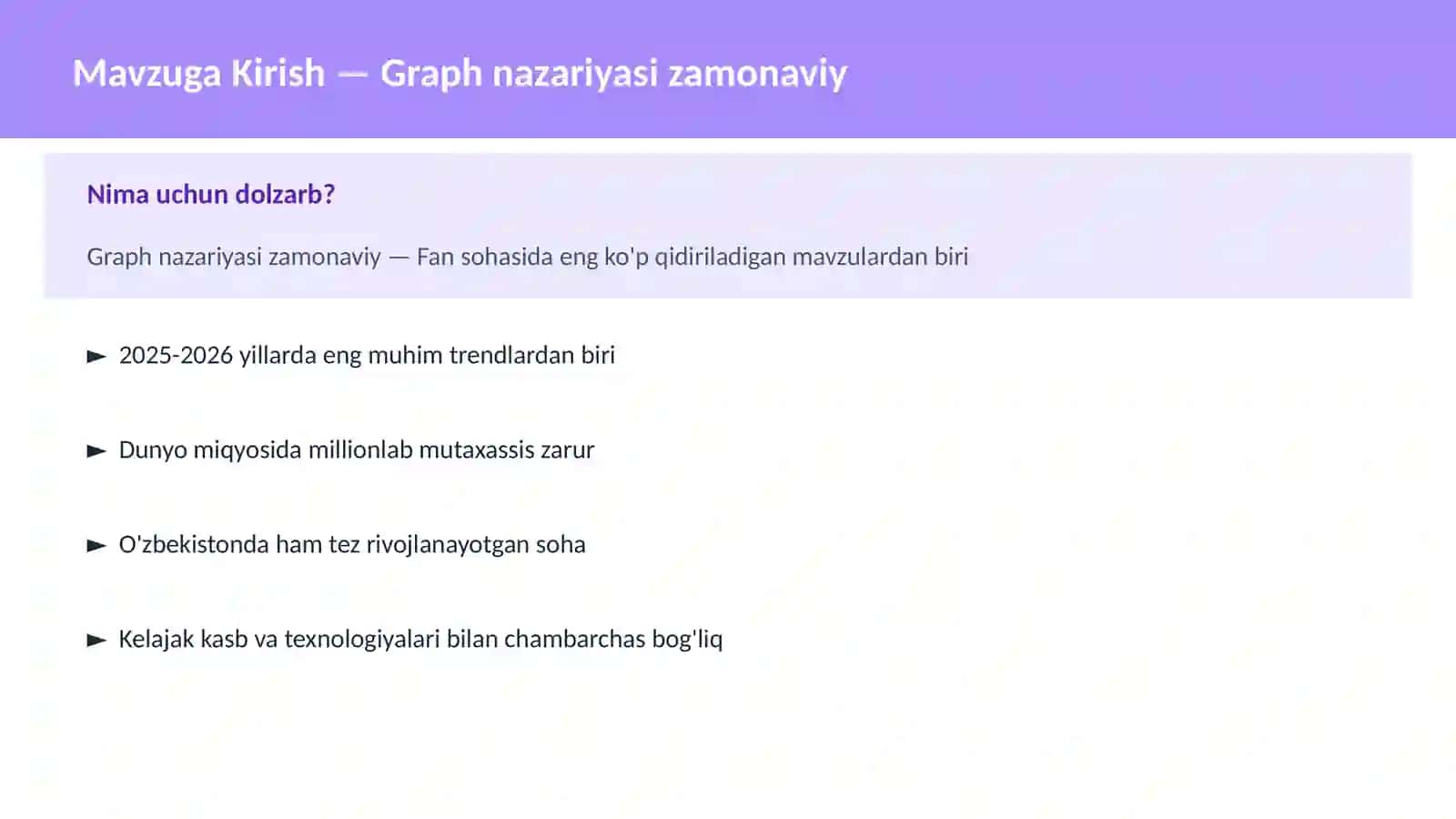 Graph nazariyasi zamonaviy 2