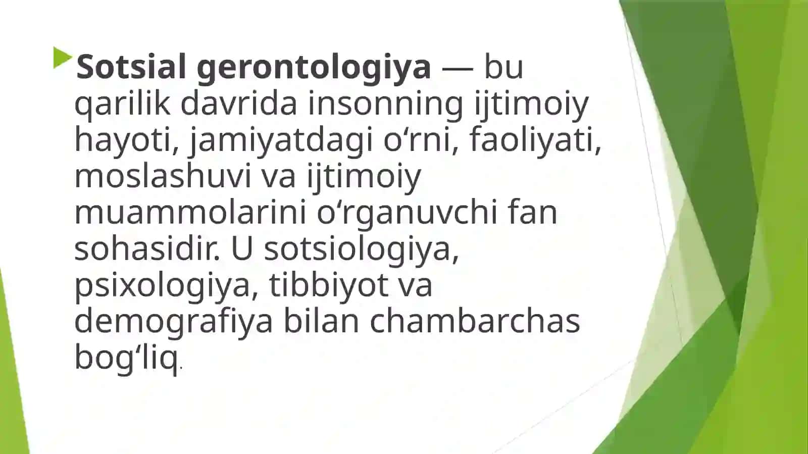 Sotsialgerontologiya Fanlari 2