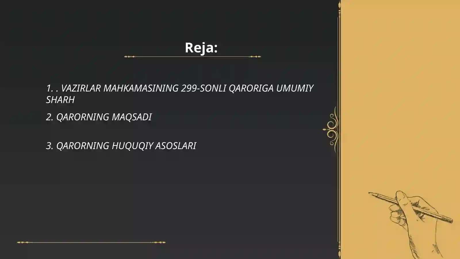 VAZIRLAR MAHKAMASINIG 299-SONLI QARORI 2