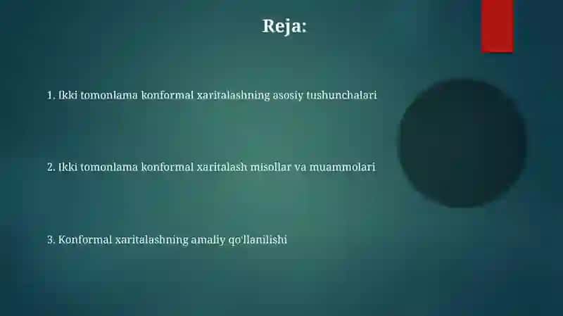 Ikki tomonlama konformal xaritalash 2