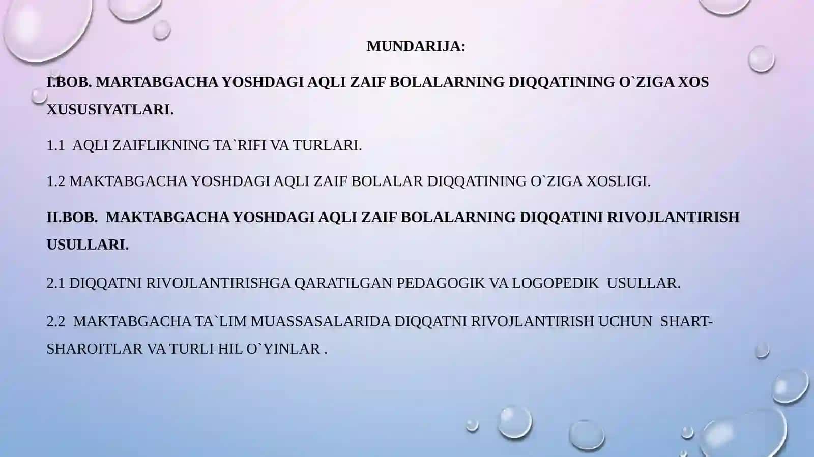 Maxsuspedagogika– (logopediya)yo`nalishi 2
