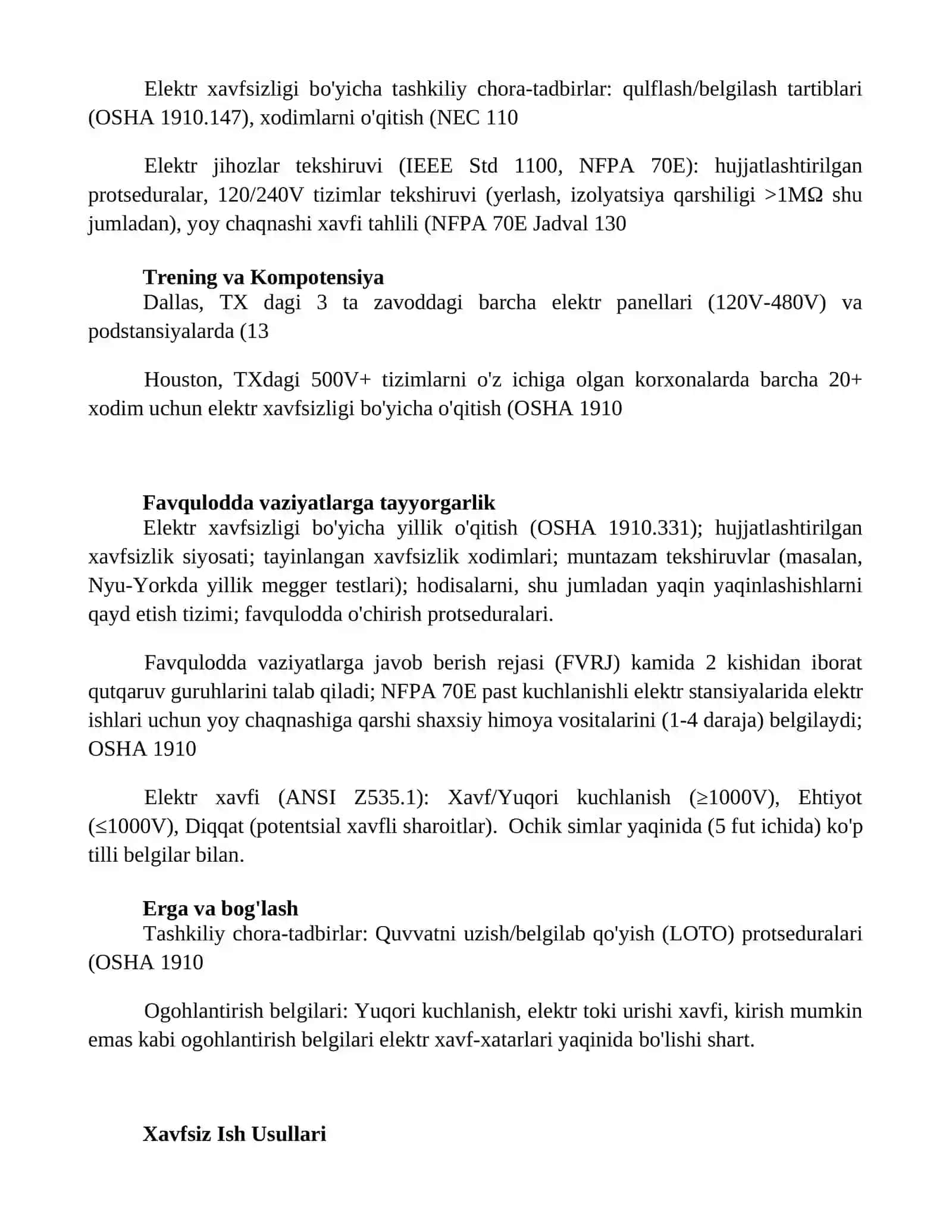 Ogohlantiruvchi maxsus belgilar.Elektr xavfsizligini tashkiliy chora-tadbirlari 2
