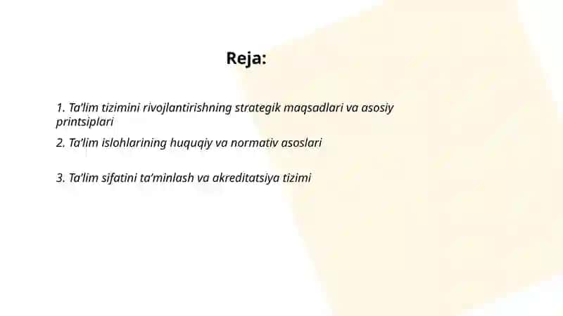 Oʻzbekiston Respublikasida taʼlim tizimini rivojlantirishning konseptual asoslari 2