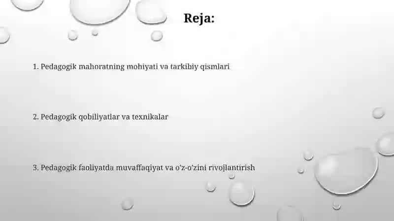 Pedagogik mahorat asoslari va uning tarkibiy qismlari 2