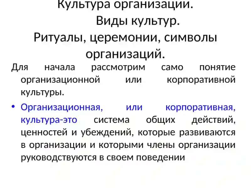 Культура организации.Вакс 2