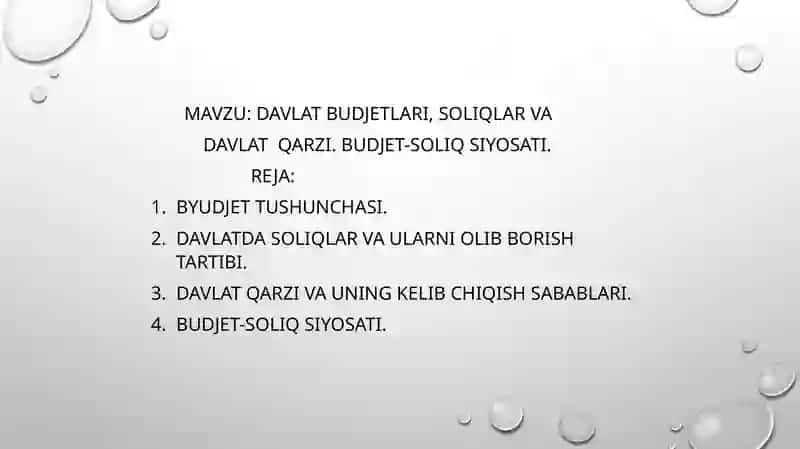 MAKRO IQTISODIYOT fanidan MUSTAQIL ISHI 2