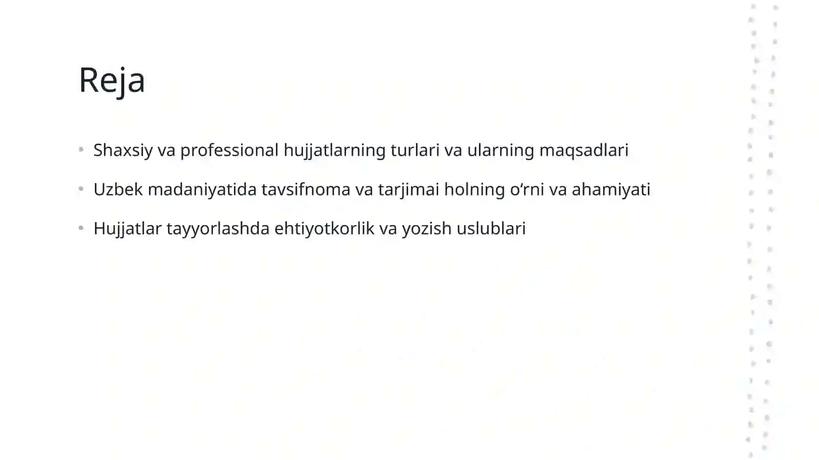 Shaxsiy va professional hujjatlarning turlari va ularning maqsadlari 2