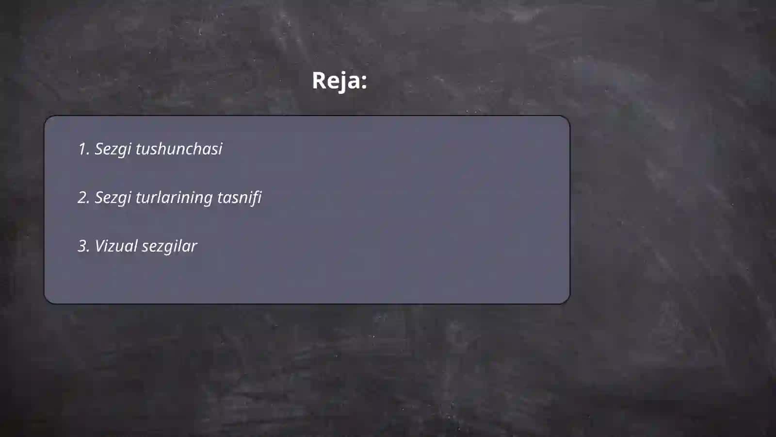Sezgi turlari va uning qonuniyatlari 2