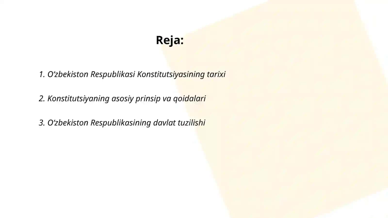 O‘zbekiston Respublikasi Konstitutsiyasi 2