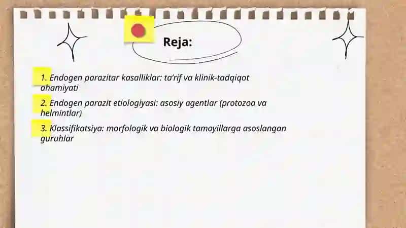 Endogen parazitar kasalliklar 2