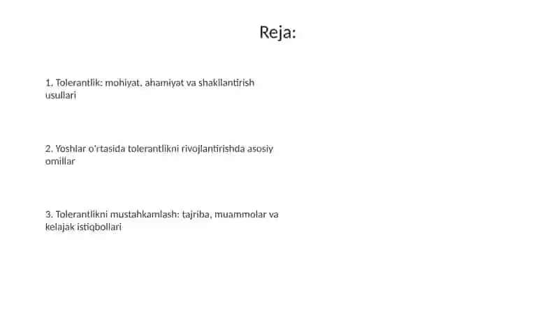 Tolerantlik madaniyatini shakllantirish 2