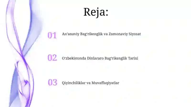 Oʻzbekistonda konfessiyalararo diniy bagʻrikenglikning tarixiy tajribasi 2