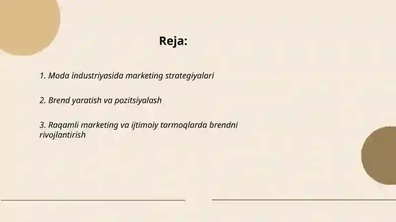 Moda industriyasida marketing strategiyalari 2