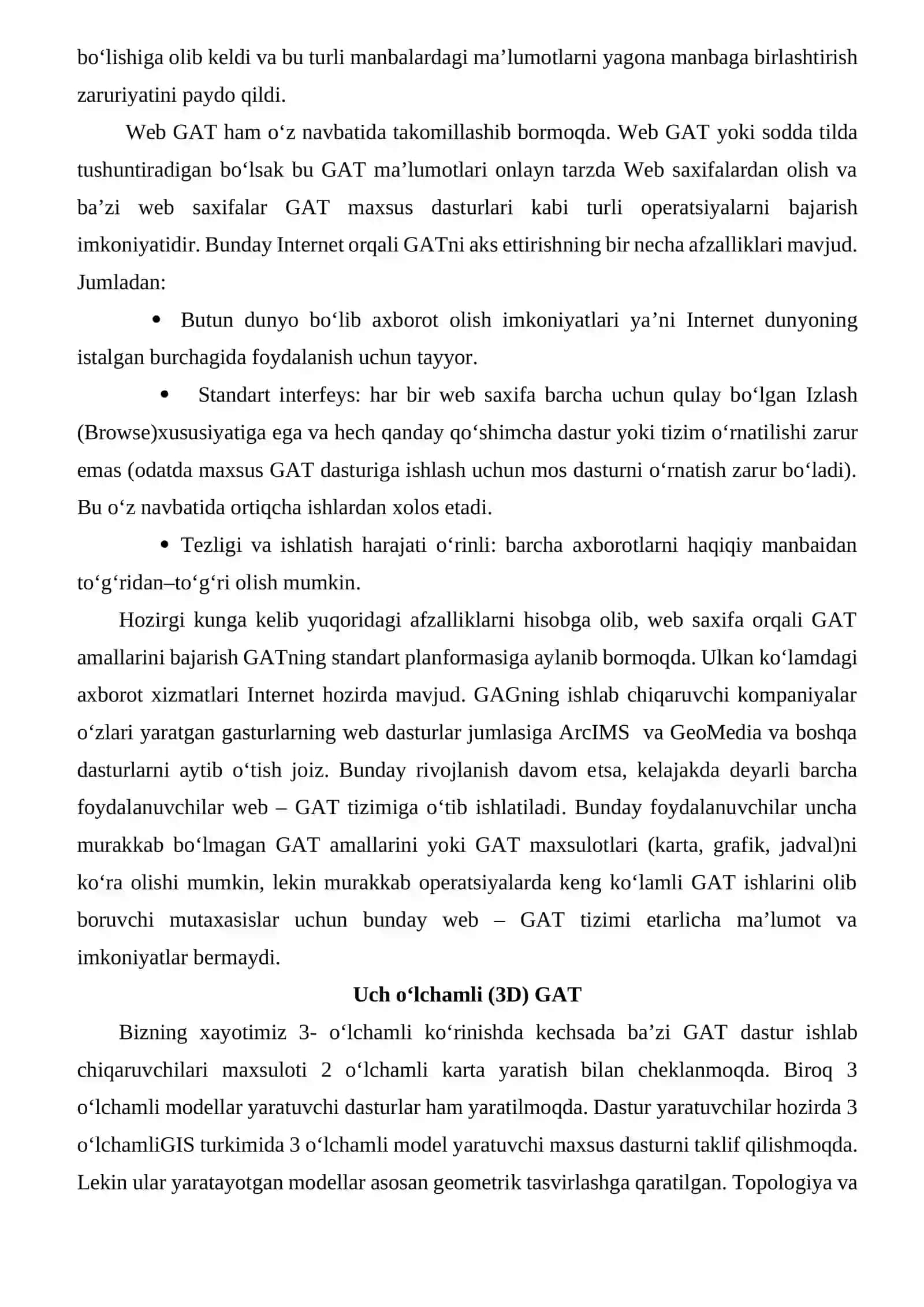TUPROQSHUNOSLIKDA GEOGRAFIK AXBOROT TIZIMI RIVOJLANISHINING ZAMONAVIY HOLATI 2