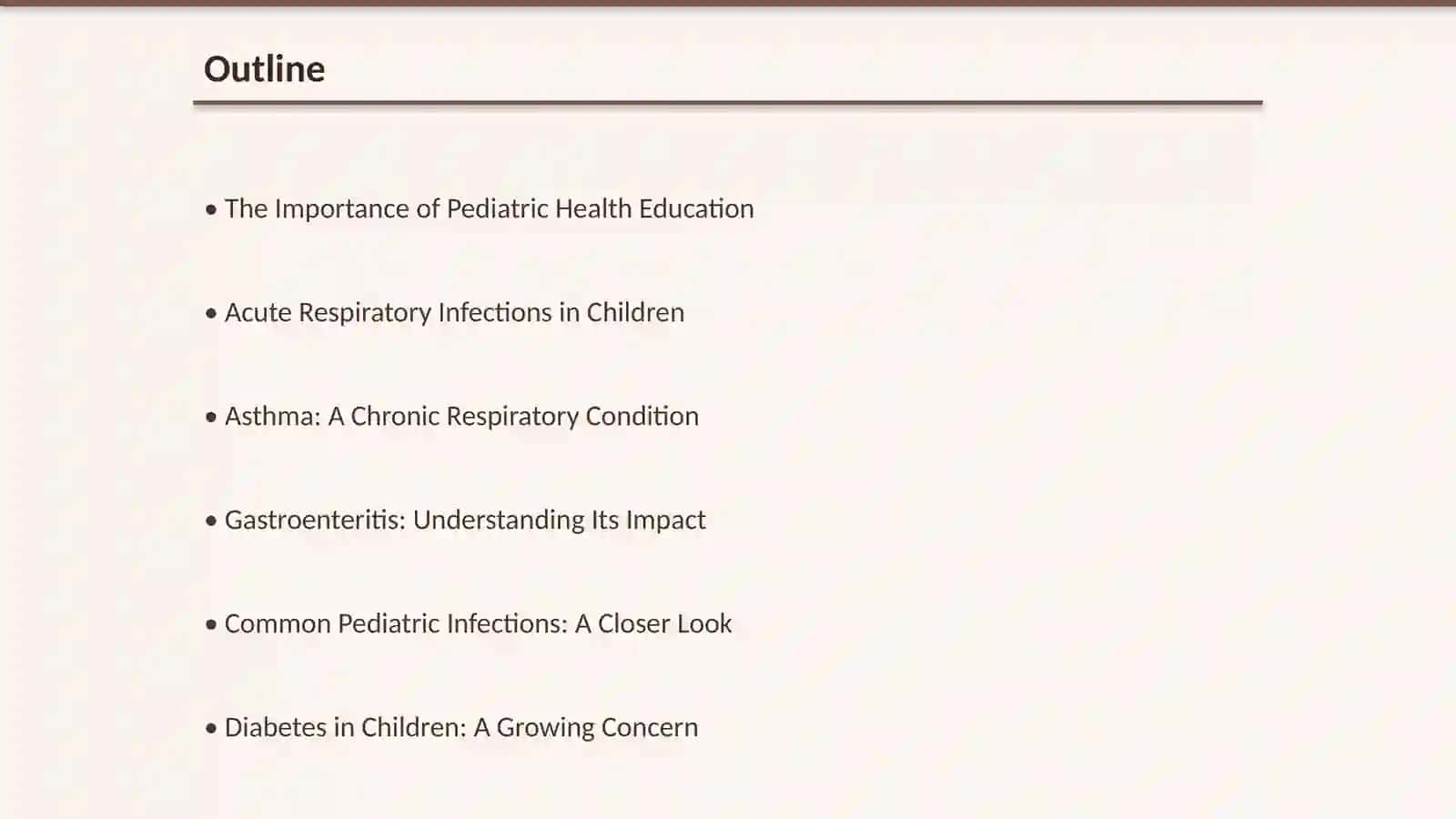 Common Pediatric Diseases: Understanding Their Medical Terminology 2