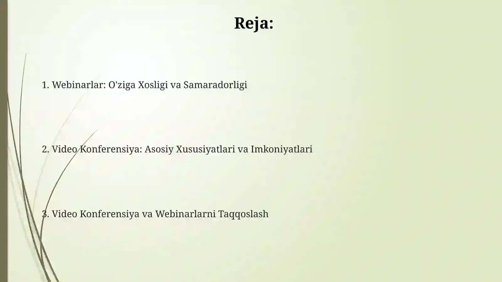 Internetdagikommunikativoʻzarota’sirningasosiyturlari(videokonferentsiya.Vebinarlar) 2