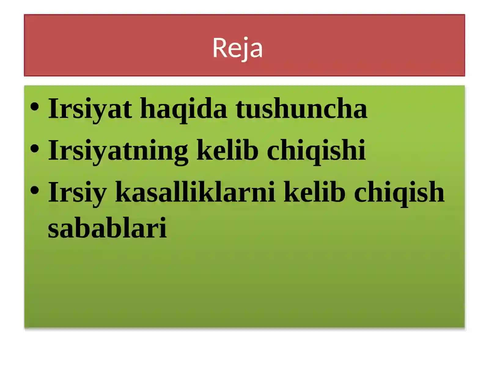 Psixogenetikaning irsiyat mexanizmlari haqidagi zamonaviy tassavurlari 2