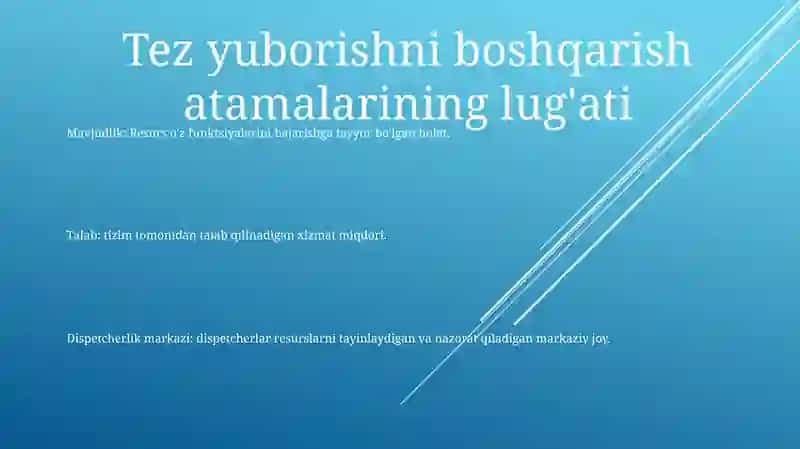 Elektr Ta'Minoti Tizimida Tezkor Dispetcherlik Boshqaruvida Qo’Llaniladigan Atamalar 2