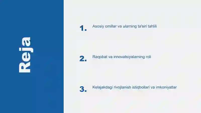 Asosiy omillar va ularning ta'siri tahlili 2
