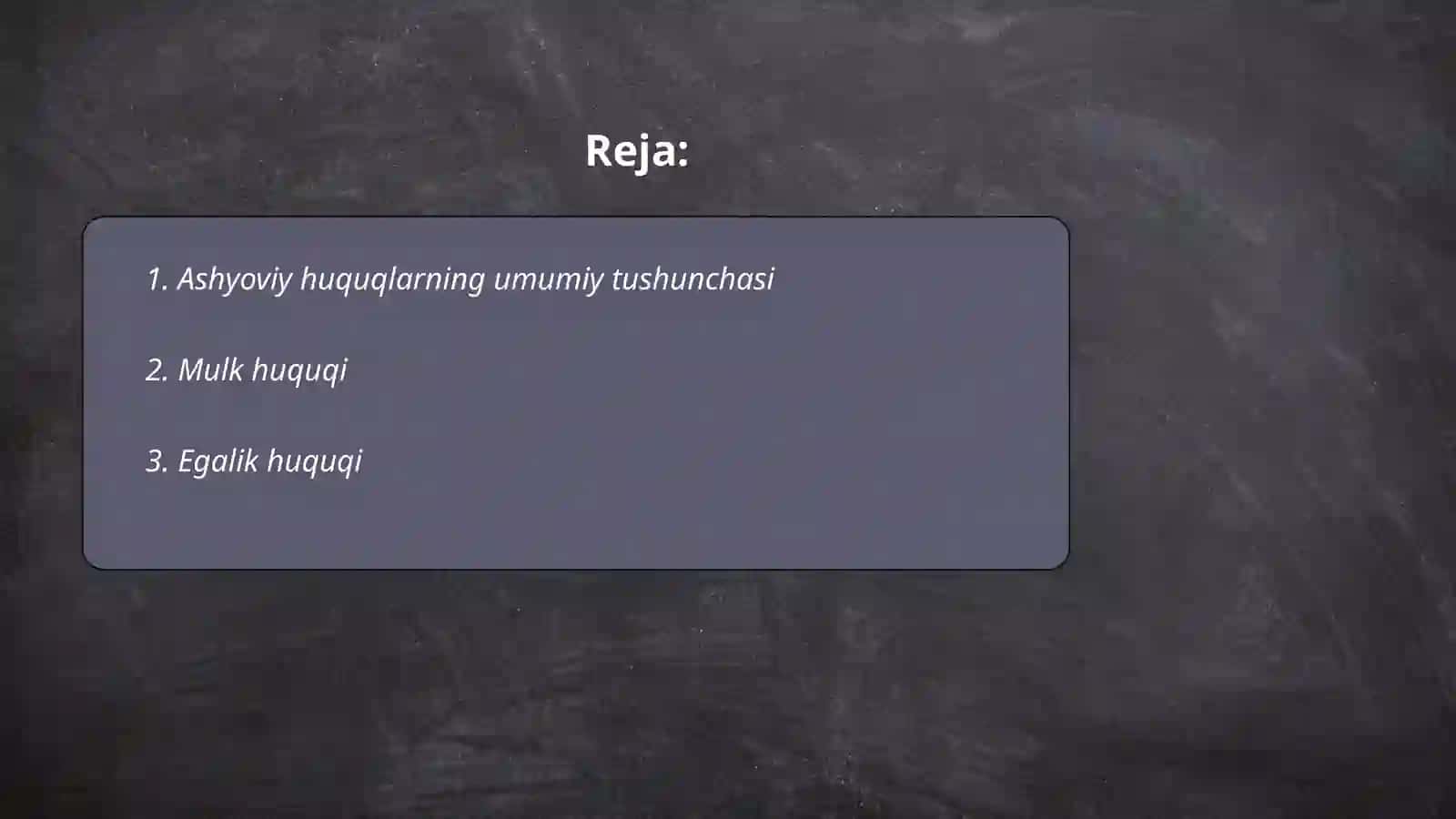 Milliy va Xalqaro huquqda ashyoviy huqular 2