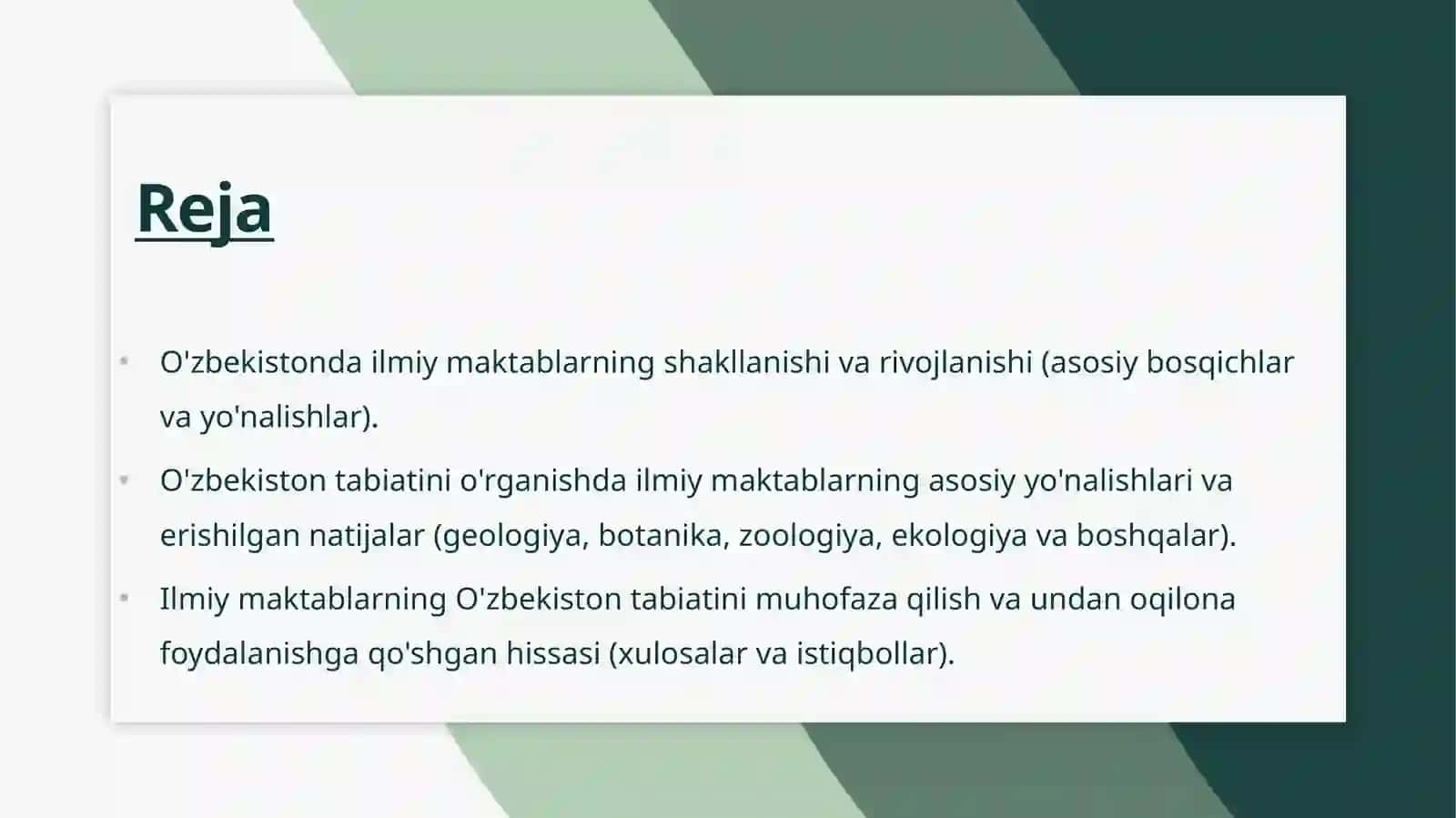 O'zbekiston tabiatini oʻrganishga qo'shgan hissasi 2