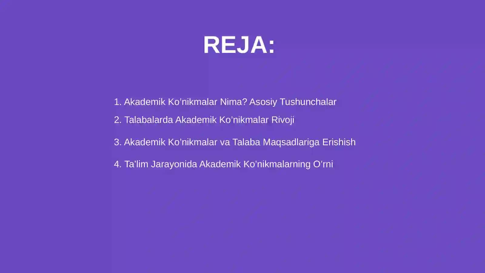 Akademik ko’nikmalarning talabalar faoliyatidagi ahamiyati va dolzarbligi 2