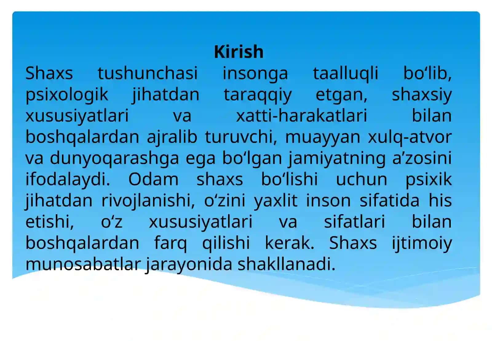Ijtimoiy anglanganlik va ijtimoiy xulq-atvor. 2