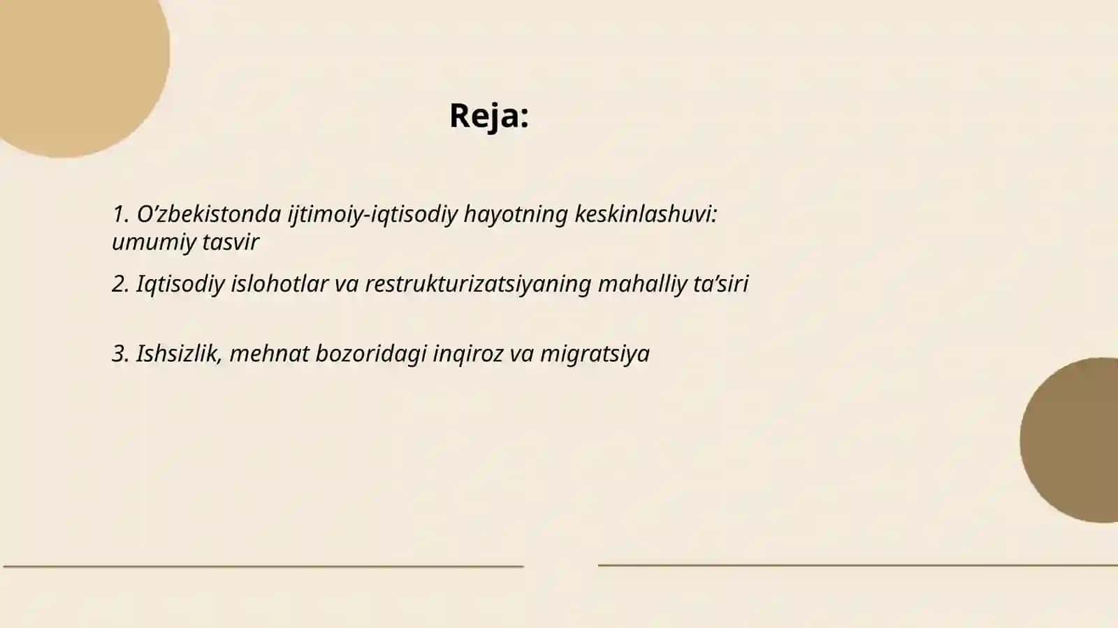 O’zbekistonda ijtimoiy-iqtisodiy hayotning keskinlashuvi 2