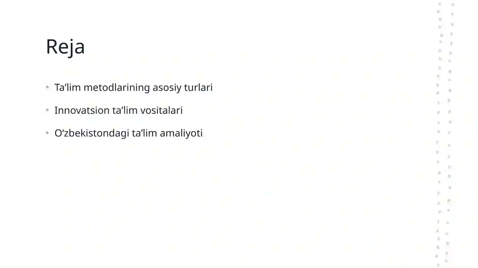 Taʼlim metodlari va vositalari 2