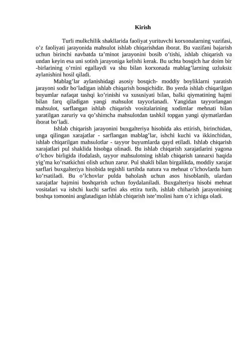 Xo'jalik mablag'lari va ularning manbalari tasnifi 2