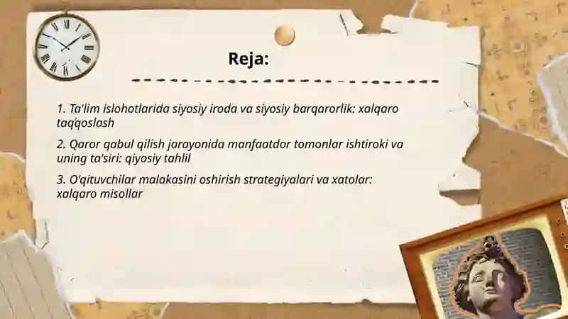 Ta'lim islohotlari muvaffaqiyat omillari va xatolar qiyosiy tahlil 2