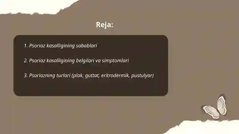 Psoriaz kasalligi 2