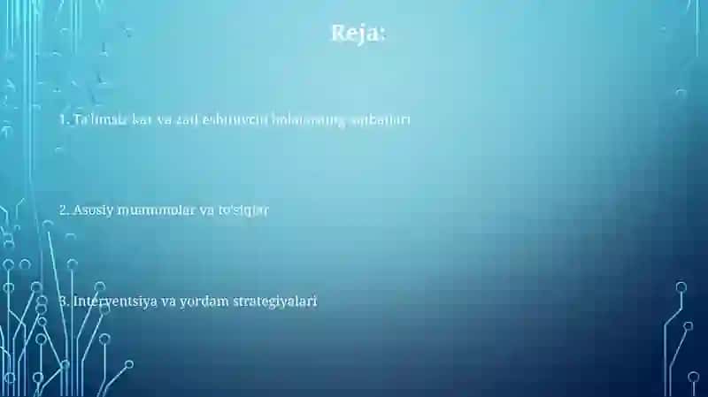 Talim olmagan kar va zaif eshituvchi bolalar 2