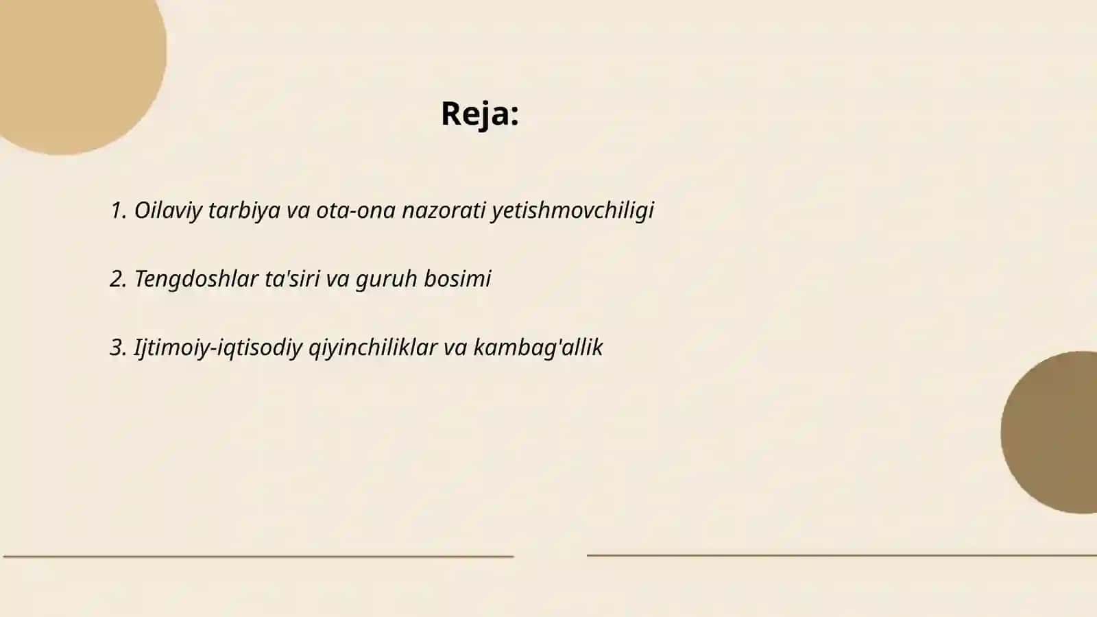 Oilaviy tarbiya va ota-ona nazorati yetishmovchiligi 2