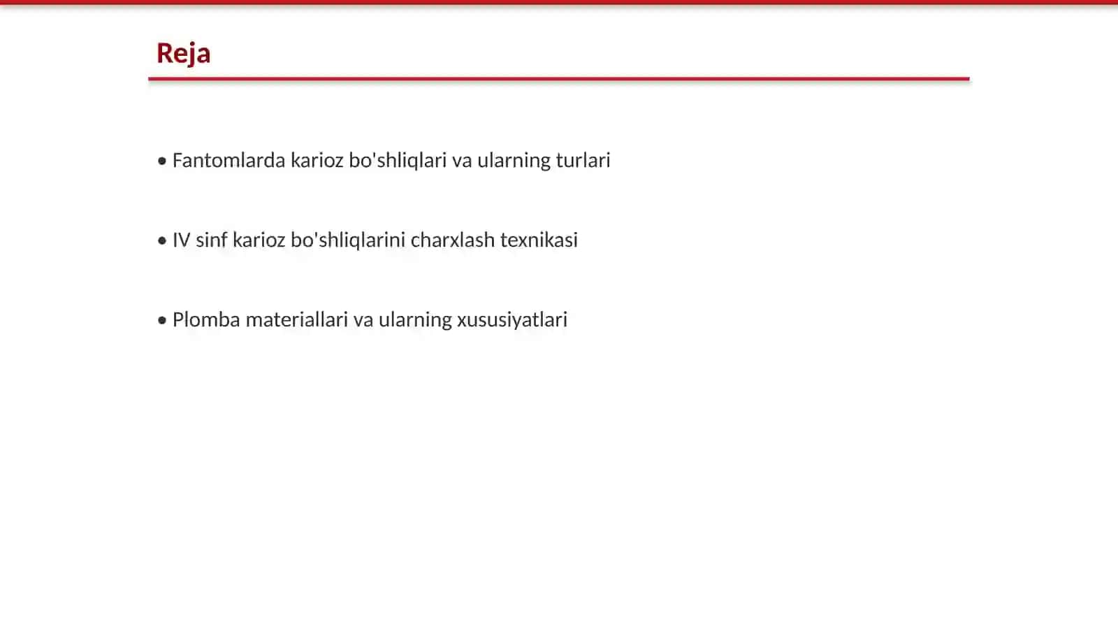 Fantomlarda IV sinf karioz bo'shliqlarini charxlash va plombalash 2