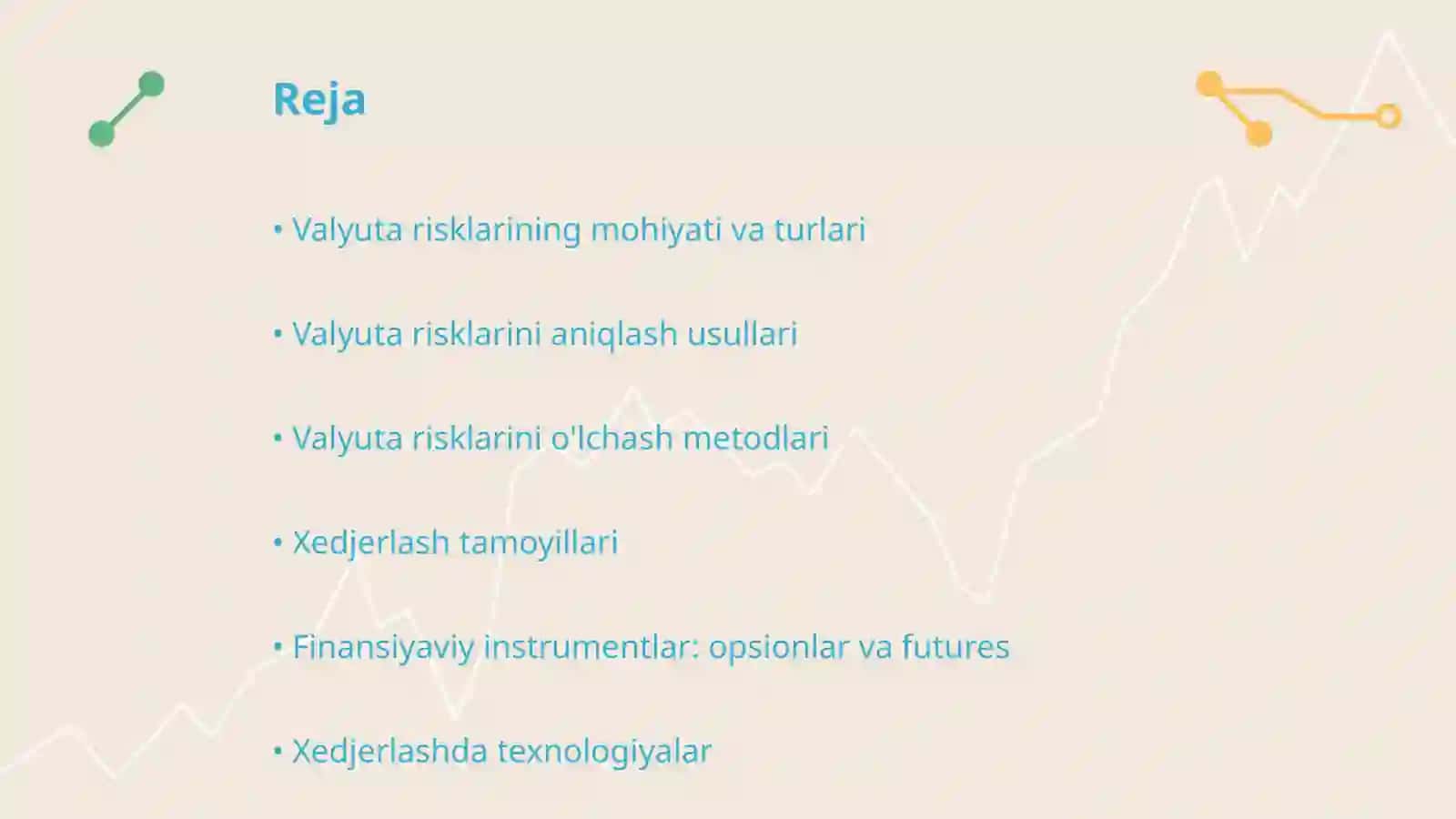 Valyuta risklarini boshqarish va xedjerlash strategiyalari 2