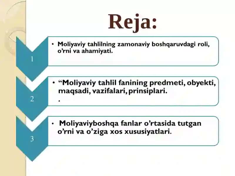 Moliyaviy hisobot va hisobdorlik fanining nazariy asoslari 2